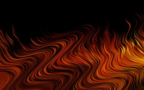 Light Orange vector pattern with lines, ovals. Illustrazione stock