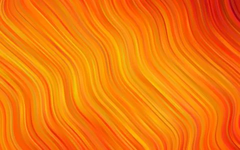 Light Orange vector pattern with liquid shapes. Illustrazione stock