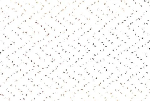 Light Orange vector pattern with music elements. Illustrazione stock