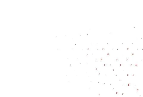 Light Orange vector pattern with music elements. Illustrazione stock