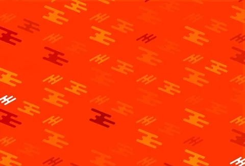 Light Orange vector pattern with narrow lines. Stock Illustration