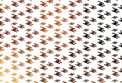Light Orange vector pattern with narrow lines. Stock Illustration