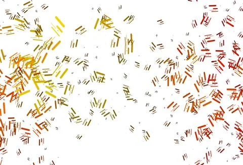 Light Orange vector pattern with narrow lines. Stock Illustration