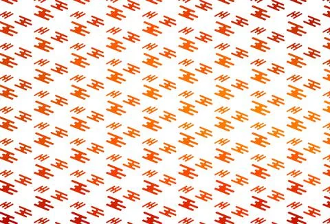 Light Orange vector pattern with narrow lines. Stock Illustration