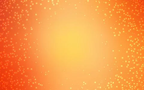 Light Orange vector pattern with night sky stars. Space stars on blurred abst 스톡 일러스트