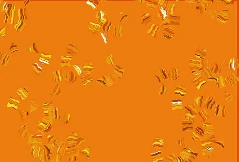 Light Orange vector pattern in polygonal style with circles. Stock Illustration