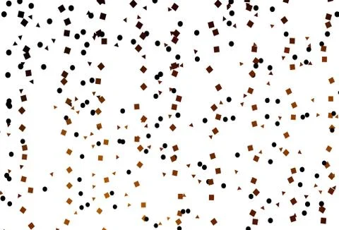 Light Orange vector pattern in polygonal style with circles. Illustrazione stock