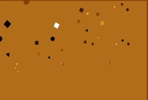 Light Orange vector pattern in polygonal style with circles. Stock Illustration