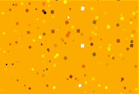 Light Orange vector pattern in polygonal style with circles. Illustrazione stock