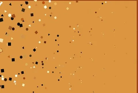 Light Orange vector pattern in polygonal style with circles. Stock Illustration