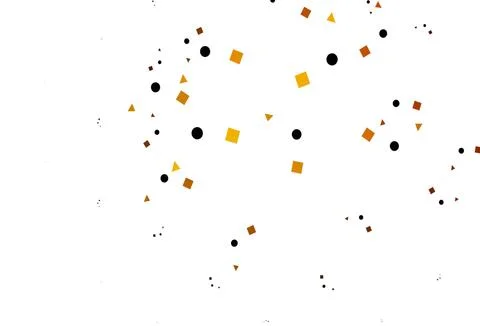 Light Orange vector pattern in polygonal style with circles. Stock Illustration