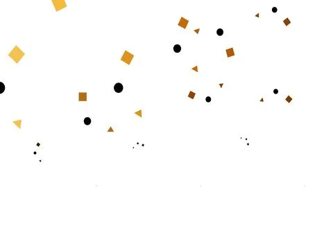 Light Orange vector pattern in polygonal style with circles. Illustrazione stock