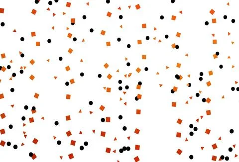 Light Orange vector pattern in polygonal style with circles. Stock Illustration