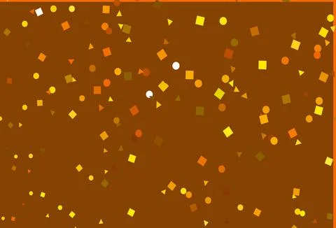 Light Orange vector pattern in polygonal style with circles. Illustrazione stock