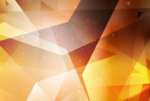 Light Orange vector pattern with polygonal style. Stock Illustration