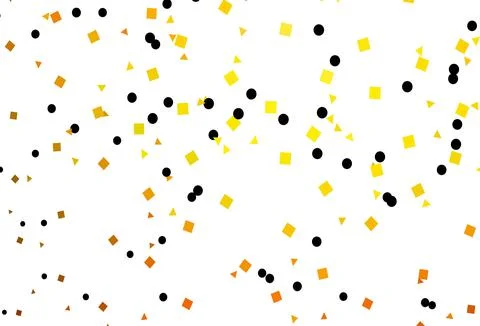 Light Orange vector pattern in polygonal style with circles. Illustrazione stock