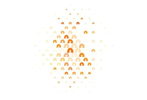 Light Orange vector pattern with rainbow elements. 스톡 일러스트