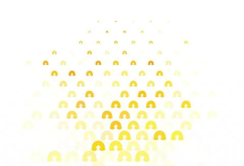 Light Orange vector pattern with rainbow elements. Stock Illustration
