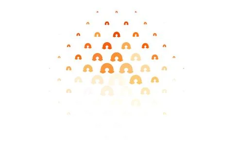 Light Orange vector pattern with rainbow elements. 스톡 일러스트