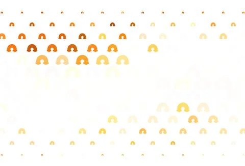 Light Orange vector pattern with rainbow elements. Illustrazione stock
