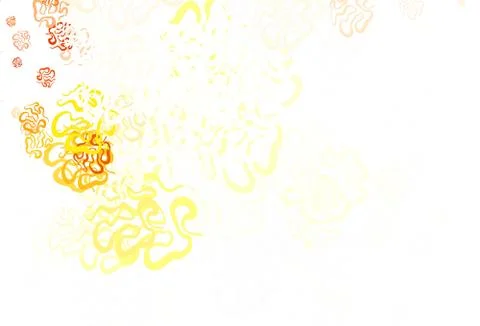 Light Orange vector pattern with random forms. イラスト素材