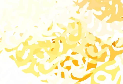 Light Orange vector pattern with random forms. Illustrazione stock