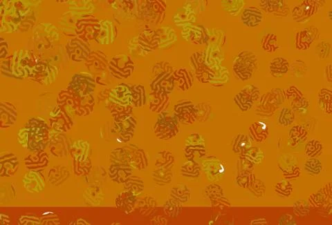 Light Orange vector pattern with random forms. Illustrazione stock