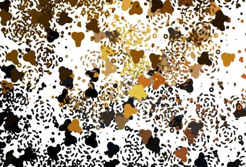 Light Orange vector pattern with random forms. Stockillustratie