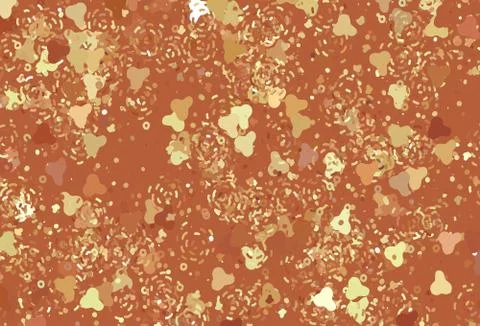 Light Orange vector pattern with random forms. Illustrazione stock