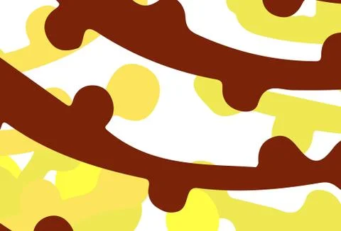 Light Orange vector pattern with random forms. Illustrazione stock