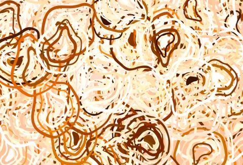 Light Orange vector pattern with random forms. Illustrazione stock