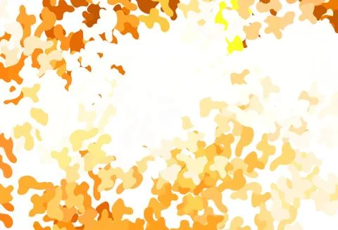 Light Orange vector pattern with random forms. 스톡 일러스트