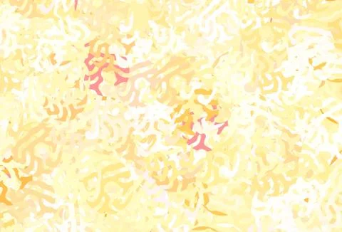 Light Orange vector pattern with random forms. Stock Illustration