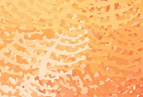 Light Orange vector pattern with random forms. Stock Illustration