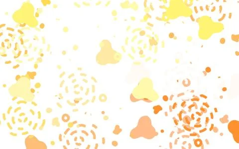 Light Orange vector pattern with random forms. Stock Illustration