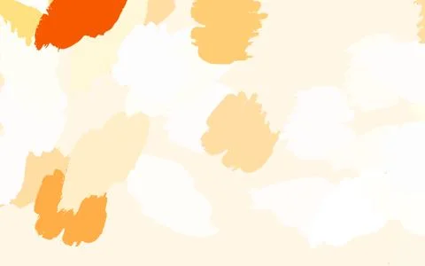 Light Orange vector pattern with random forms. Stock Illustration