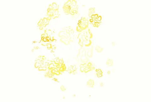 Light Orange vector pattern with random forms. Illustrazione stock