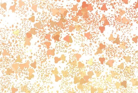 Light Orange vector pattern with random forms. Stock Illustration