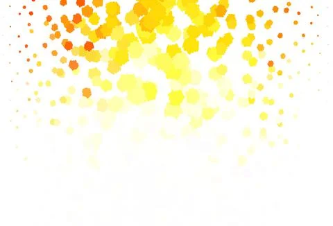 Light Orange vector pattern with random forms. Stock Illustration