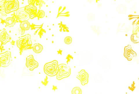 Light Orange vector pattern with random forms. Illustrazione stock