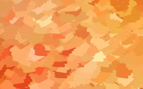 Light Orange vector pattern with random forms. Stock Illustration