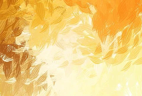 Light Orange vector pattern with random forms. Illustrazione stock