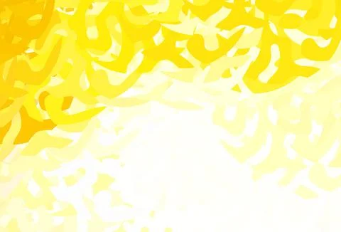 Light Orange vector pattern with random forms. Stock Illustration