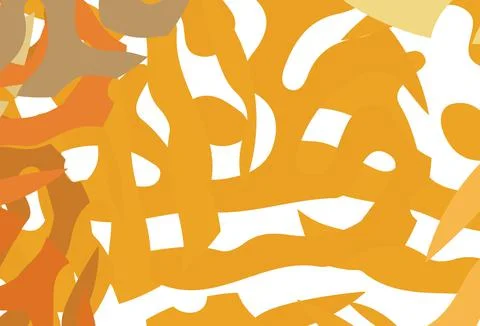 Light Orange vector pattern with random forms. Stock Illustration