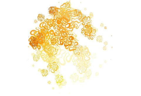 Light Orange vector pattern with random forms. Illustrazione stock
