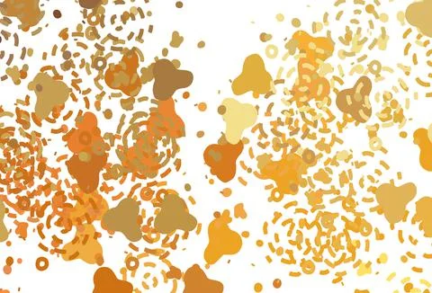 Light Orange vector pattern with random forms. Stockillustratie