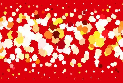 Light Orange vector pattern with random forms. Illustrazione stock