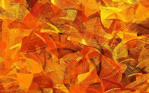 Light Orange vector pattern with random forms. Stock Illustration