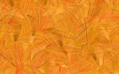 Light Orange vector pattern with random forms. Illustrazione stock