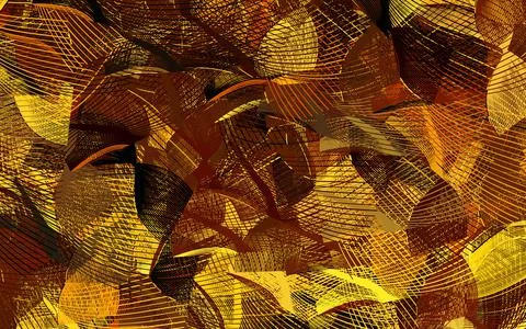 Light Orange vector pattern with random forms. Illustrazione stock